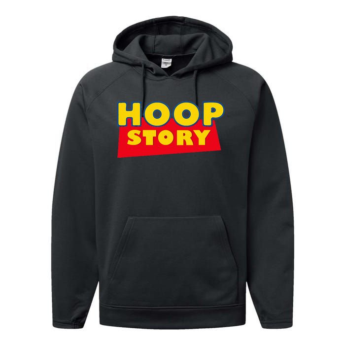 Hoop Story Basketball Fan Street Hoop Performance Fleece Hoodie