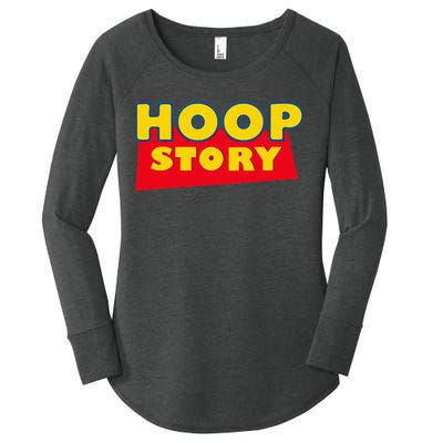 Hoop Story Basketball Fan Street Hoop Women's Perfect Tri Tunic Long Sleeve Shirt