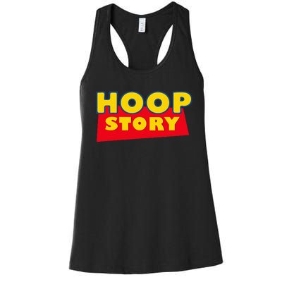 Hoop Story Basketball Fan Street Hoop Women's Racerback Tank