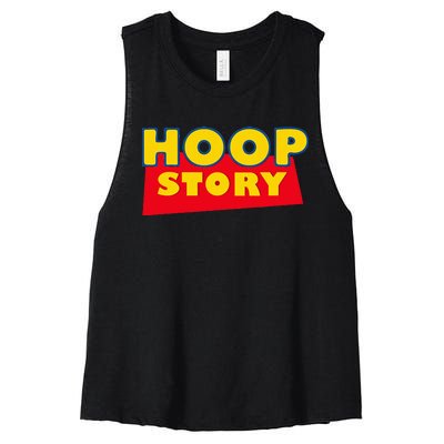 Hoop Story Basketball Fan Street Hoop Women's Racerback Cropped Tank