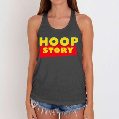 Hoop Story Basketball Fan Street Hoop Women's Knotted Racerback Tank