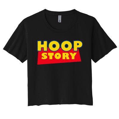 Hoop Story Basketball Fan Street Hoop Women's Crop Top Tee