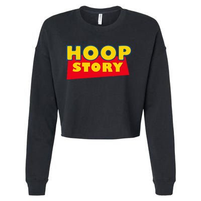 Hoop Story Basketball Fan Street Hoop Cropped Pullover Crew