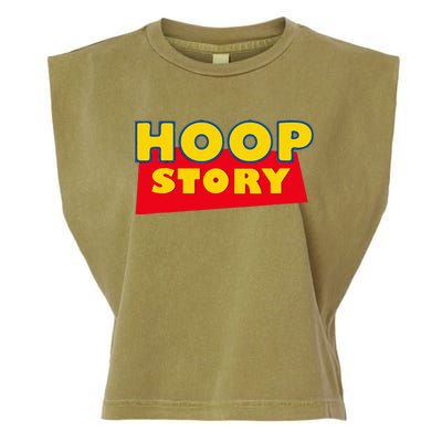 Hoop Story Basketball Fan Street Hoop Garment-Dyed Women's Muscle Tee