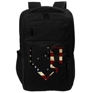 High School Baseball Season College Ball Player Impact Tech Backpack