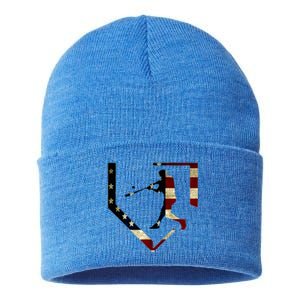 High School Baseball Season College Ball Player Sustainable Knit Beanie