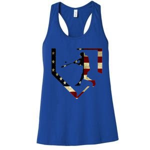 High School Baseball Season College Ball Player Women's Racerback Tank