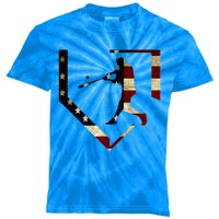 High School Baseball Season College Ball Player Kids Tie-Dye T-Shirt