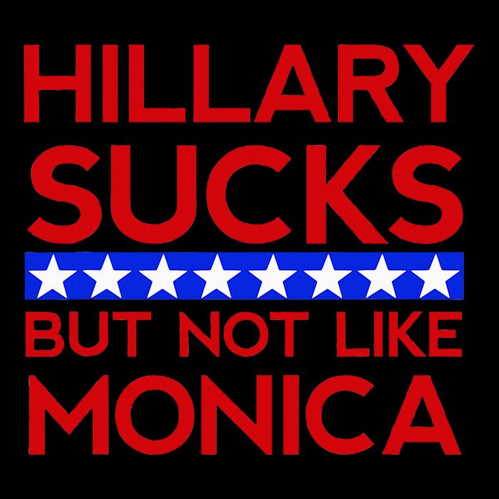Hillary Sucks But Not Like Monica Funny Election Bucket Hat