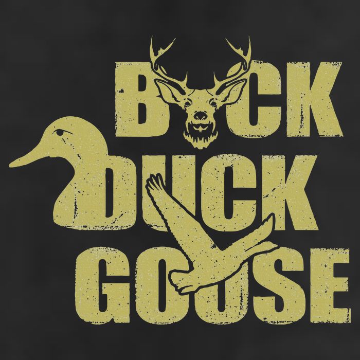 Hunting Season Buck Duck Goose Big Game Duck Garment-Dyed Fleece Hoodie
