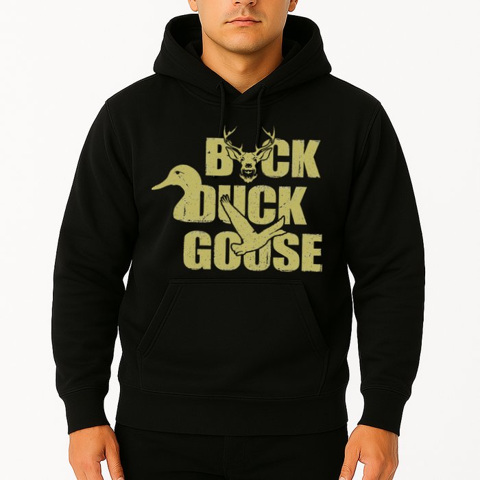 Hunting Season Buck Duck Goose Big Game Duck Hoodie