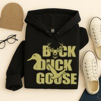 Hunting Season Buck Duck Goose Big Game Duck Hoodie