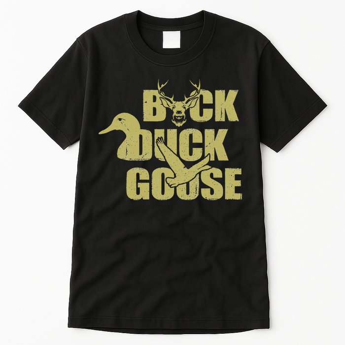 Hunting Season Buck Duck Goose Big Game Duck Tall T-Shirt