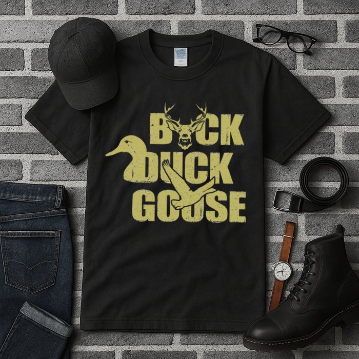 Hunting Season Buck Duck Goose Big Game Duck Tall T-Shirt