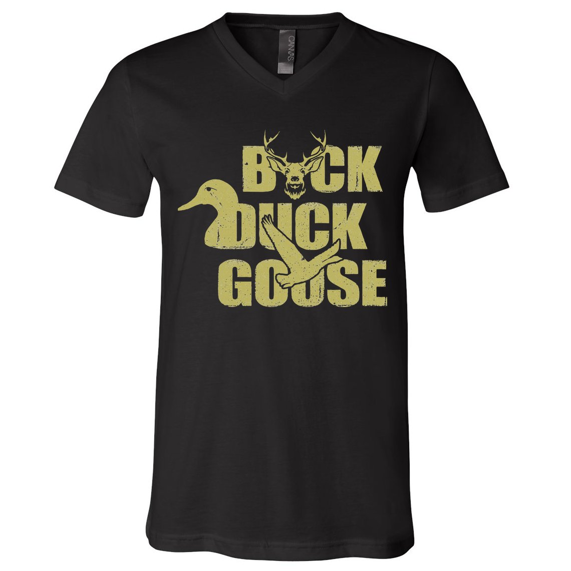 Hunting Season Buck Duck Goose Big Game Duck V-Neck T-Shirt
