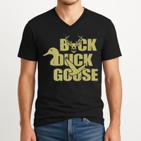 Hunting Season Buck Duck Goose Big Game Duck V-Neck T-Shirt