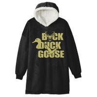 Hunting Season Buck Duck Goose Big Game Duck Hooded Wearable Blanket