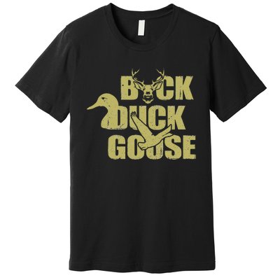 Hunting Season Buck Duck Goose Big Game Duck Premium T-Shirt