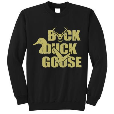 Hunting Season Buck Duck Goose Big Game Duck Tall Sweatshirt