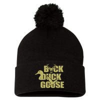 Hunting Season Buck Duck Goose Big Game Duck Pom Pom 12in Knit Beanie