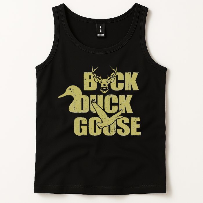 Hunting Season Buck Duck Goose Big Game Duck Tank Top