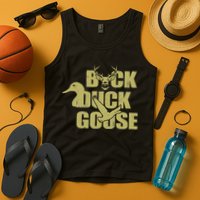 Hunting Season Buck Duck Goose Big Game Duck Tank Top