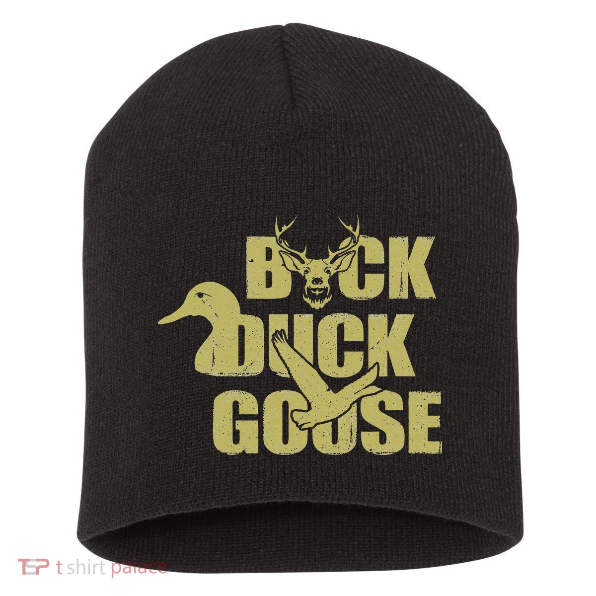 Hunting Season Buck Duck Goose Big Game Duck Short Acrylic Beanie