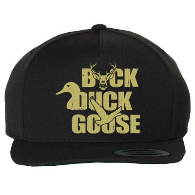 Hunting Season Buck Duck Goose Big Game Duck Wool Snapback Cap
