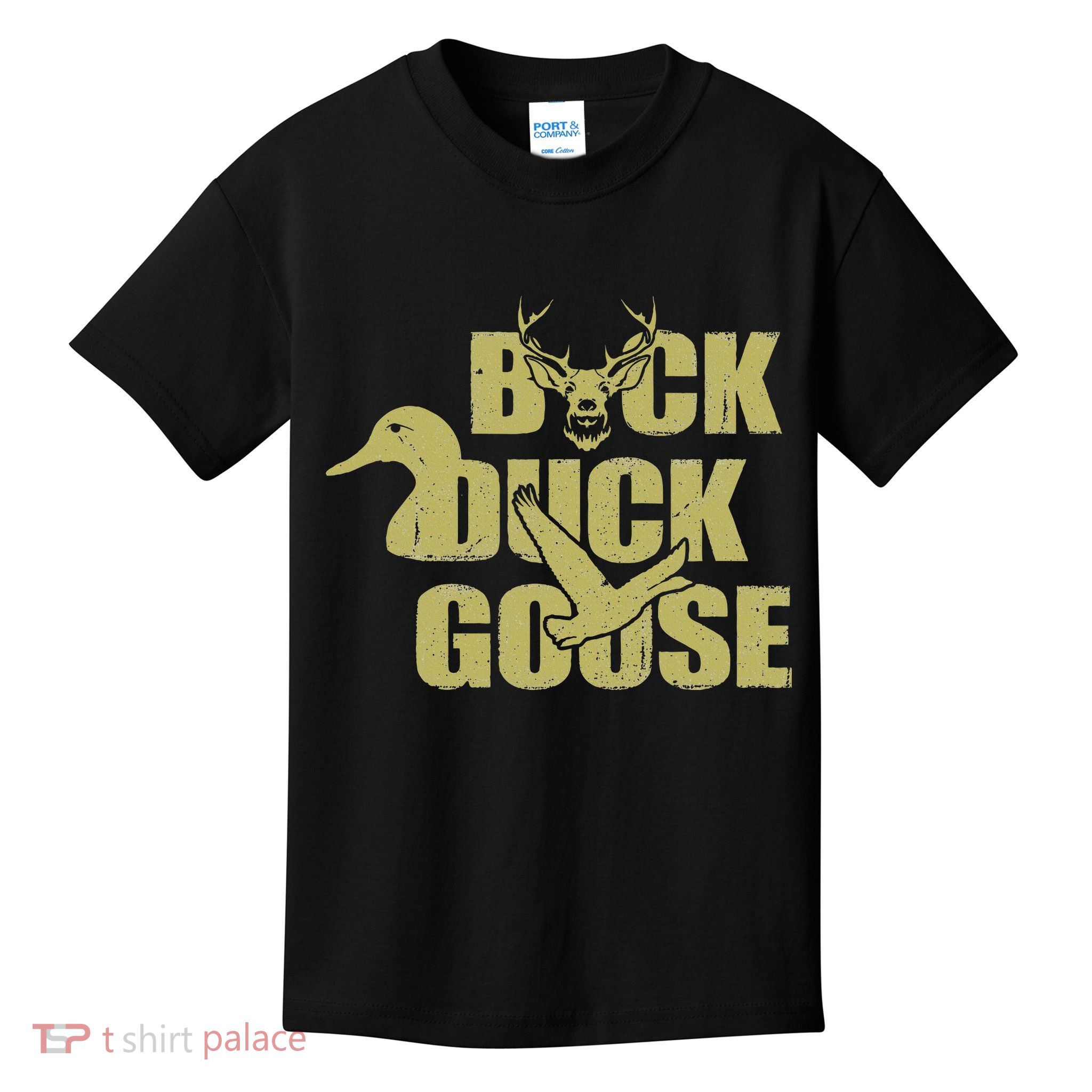 Hunting Season Buck Duck Goose Big Game Duck Kids T-Shirt