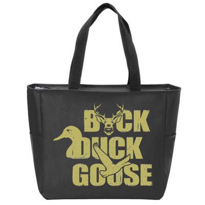 Hunting Season Buck Duck Goose Big Game Duck Zip Tote Bag