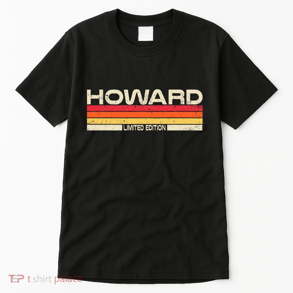Howard Surname Birthday Family Reunion 80s 90s Sunset Tall T-Shirt