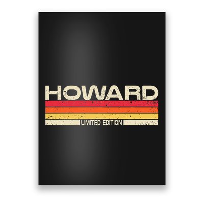 Howard Surname Birthday Family Reunion 80s 90s Sunset Poster