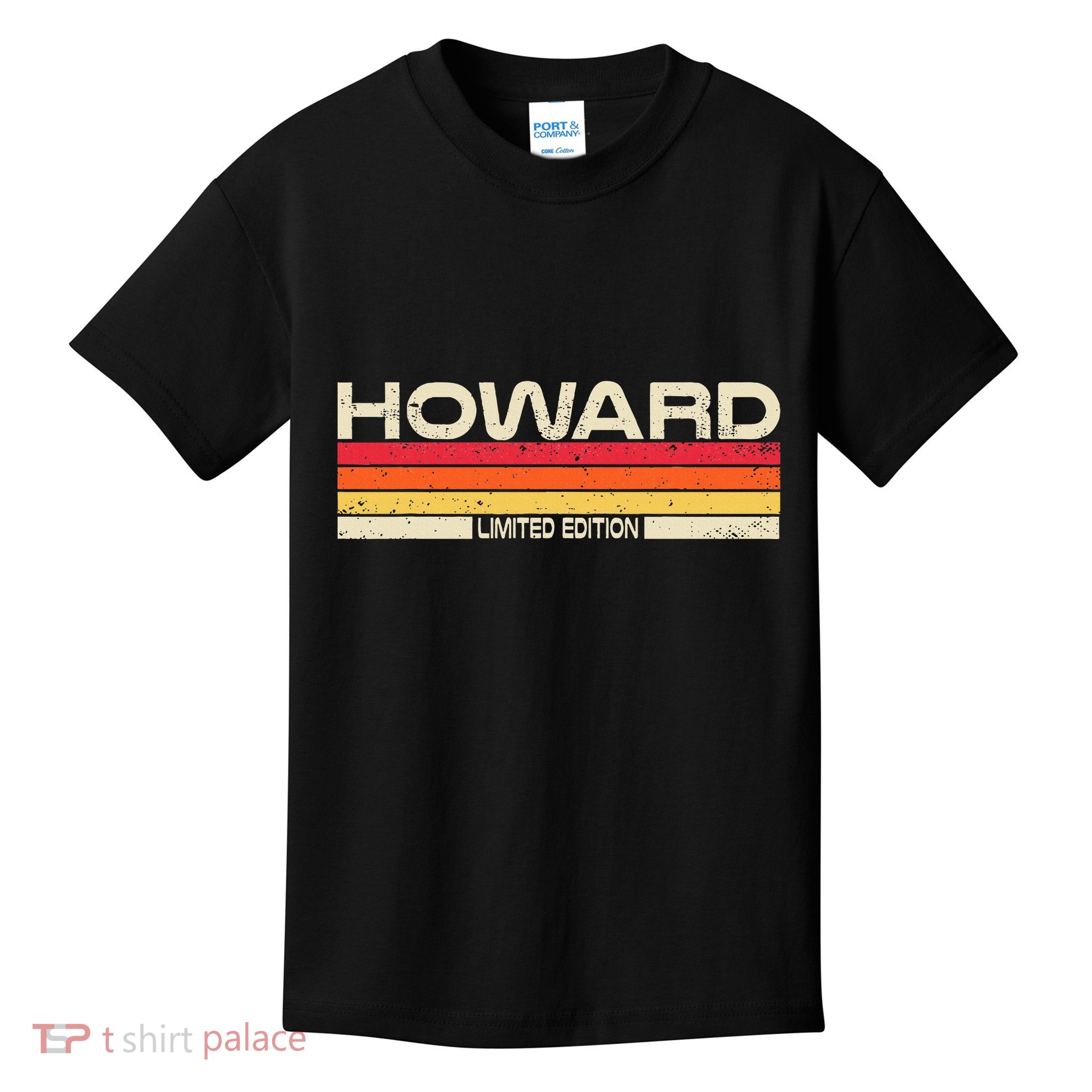 Howard Surname Birthday Family Reunion 80s 90s Sunset Kids T-Shirt