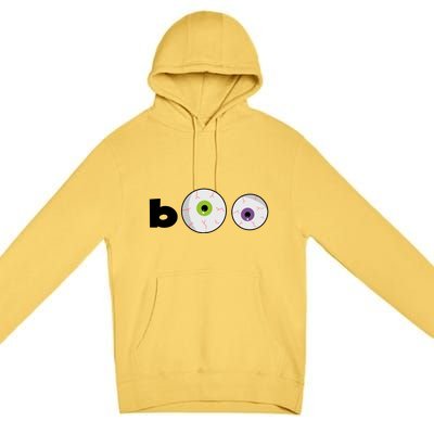 Halloween Scary Boo Eyes Premium Pullover Hoodie