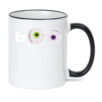 Halloween Scary Boo Eyes 11oz Black Color Changing Mug