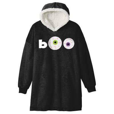 Halloween Scary Boo Eyes Hooded Wearable Blanket