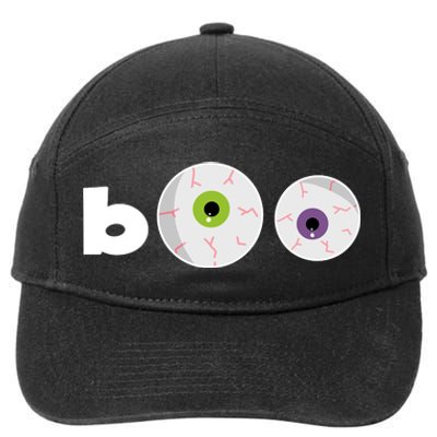 Halloween Scary Boo Eyes 7-Panel Snapback Hat