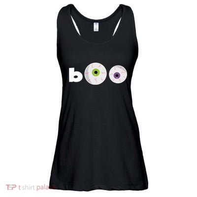 Halloween Scary Boo Eyes Ladies Essential Flowy Tank