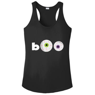 Halloween Scary Boo Eyes Ladies PosiCharge Competitor Racerback Tank