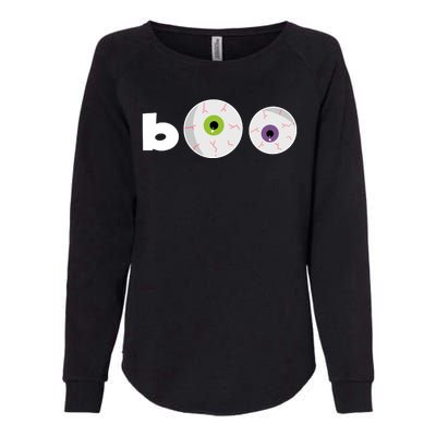 Halloween Scary Boo Eyes Womens California Wash Sweatshirt