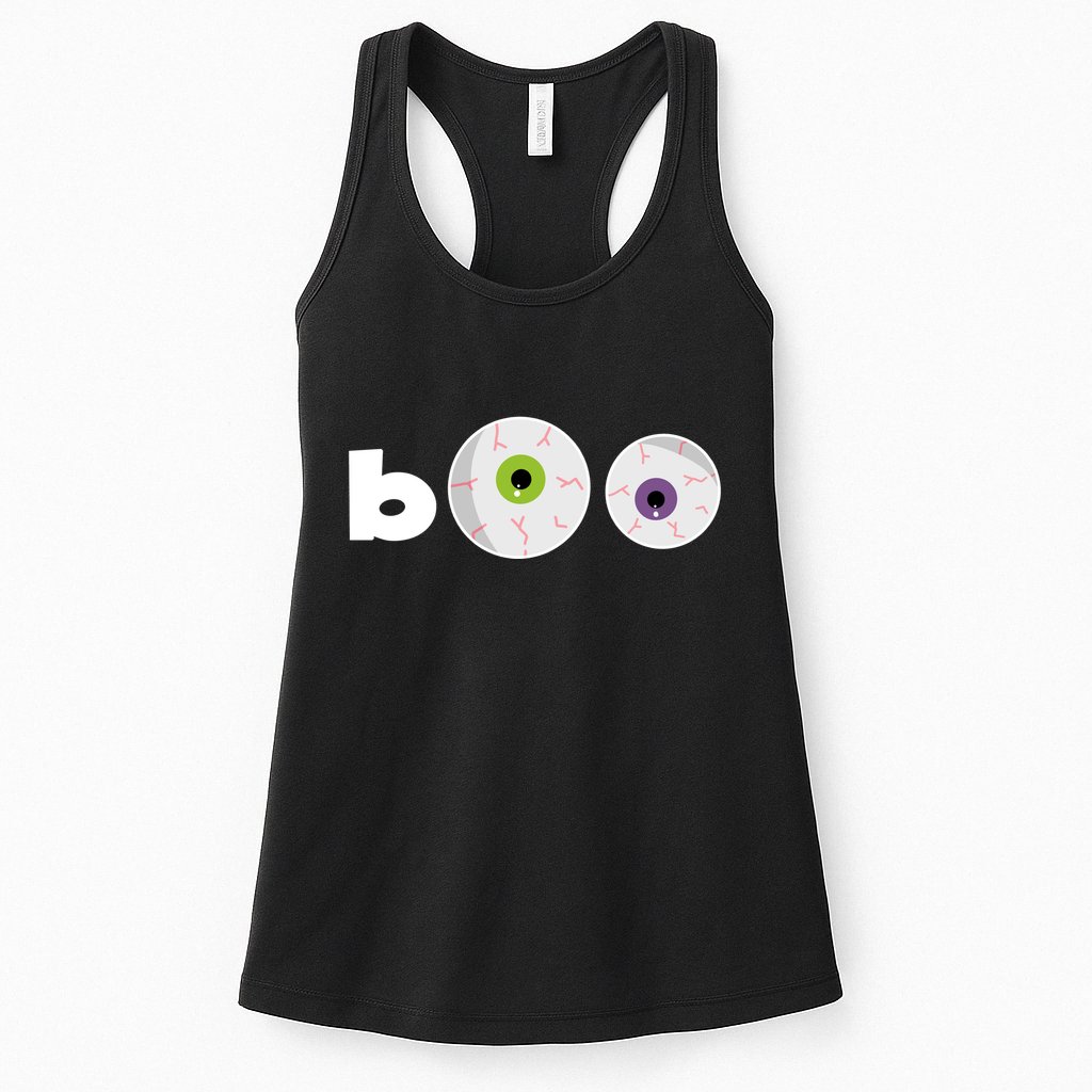 Halloween Scary Boo Eyes Womens Tank Top