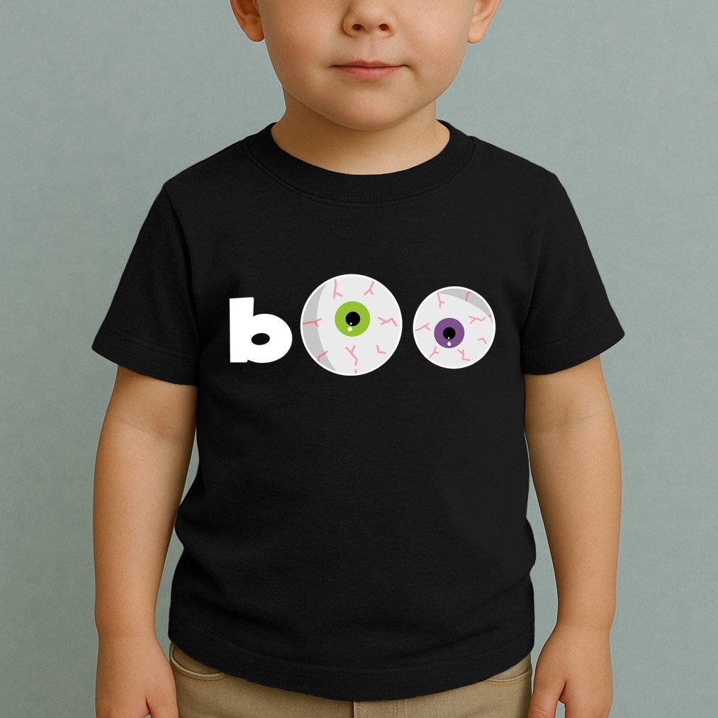 Halloween Scary Boo Eyes Toddler T-Shirt