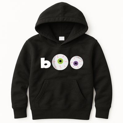 Halloween Scary Boo Eyes Kids Hoodie