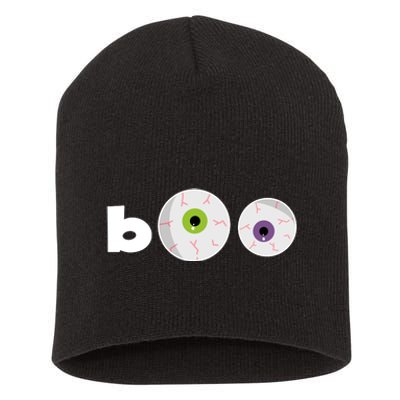 Halloween Scary Boo Eyes Short Acrylic Beanie