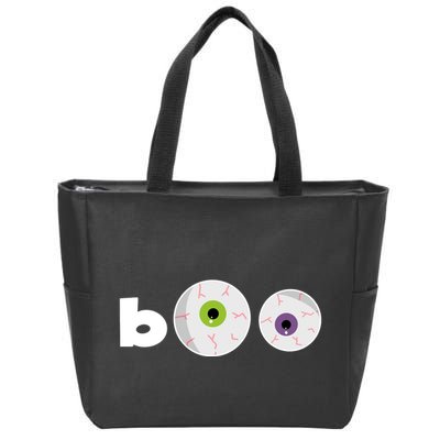 Halloween Scary Boo Eyes Zip Tote Bag
