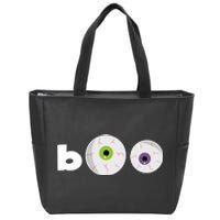 Halloween Scary Boo Eyes Zip Tote Bag