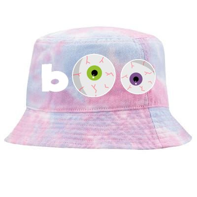 Halloween Scary Boo Eyes Tie-Dyed Bucket Hat