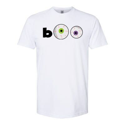 Halloween Scary Boo Eyes Softstyle CVC T-Shirt