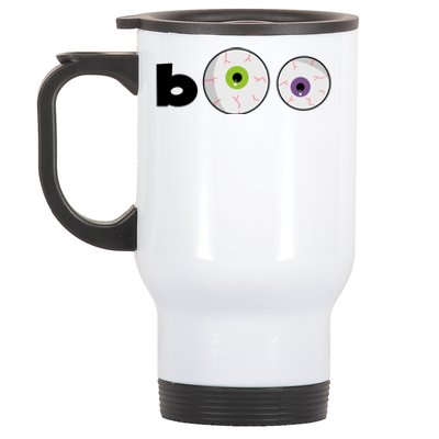 Halloween Scary Boo Eyes Stainless Steel Travel Mug