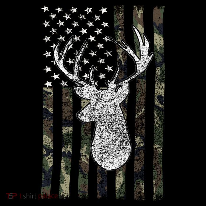 Hunting Season Buck Deer Hunting American Camouflage USA Flag Impact Tech Backpack